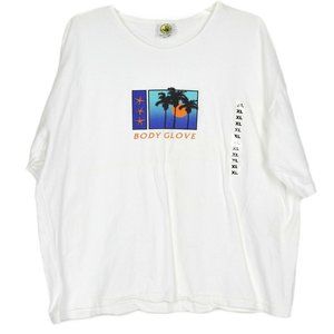 NEW VTG Body Glove T Shirt Palm Trees Starfish XL